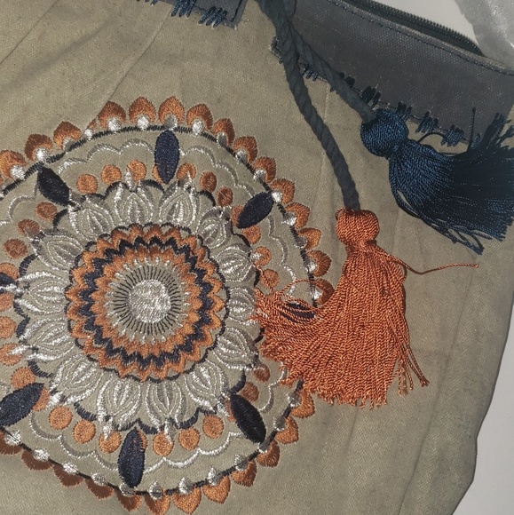 Mona B. Crossbody Bag Khaki green Orange, no longer with tag - Picture 6 of 8